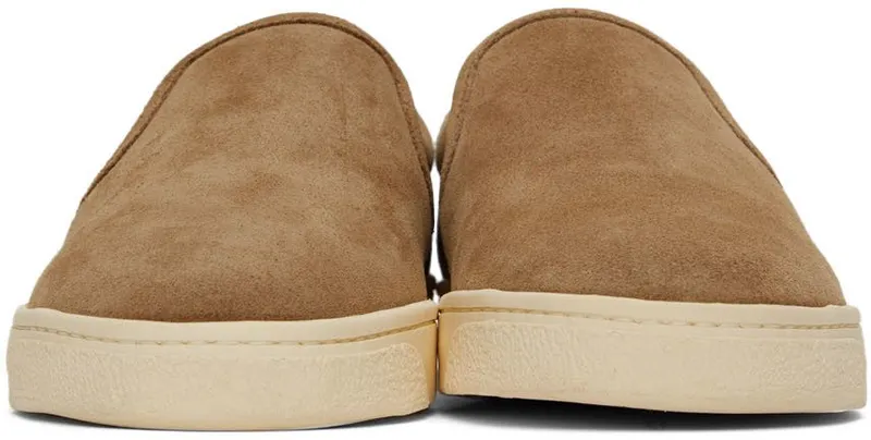 Brunello Cucinelli Brown Hybrid Slip-On Sneakers (MZUCTEN269)