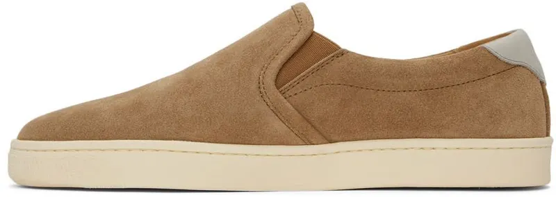 Brunello Cucinelli Brown Hybrid Slip-On Sneakers (MZUCTEN269)