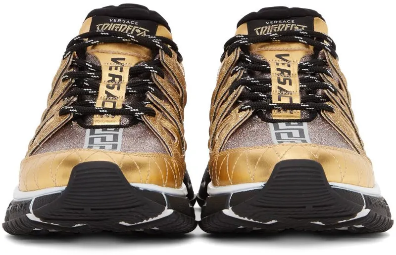 Versace Gold Trigreca Sneakers (DSU8094 1A02748)
