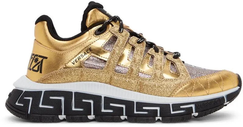 Versace Gold Trigreca Sneakers (DSU8094 1A02748)