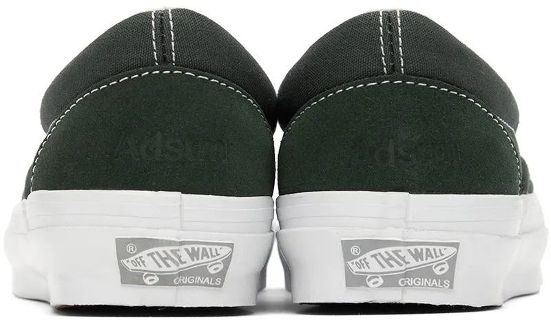 Vans Green Adsum Edition OG Classic Slip-On Sneakers (VN0A32QN72C)