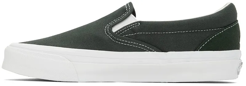 Vans Green Adsum Edition OG Classic Slip-On Sneakers (VN0A32QN72C)