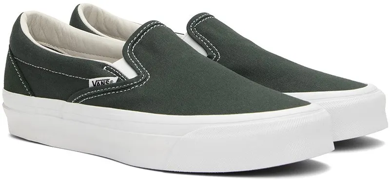 Vans Green Adsum Edition OG Classic Slip-On Sneakers (VN0A32QN72C)