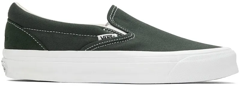 Vans Green Adsum Edition OG Classic Slip-On Sneakers (VN0A32QN72C)