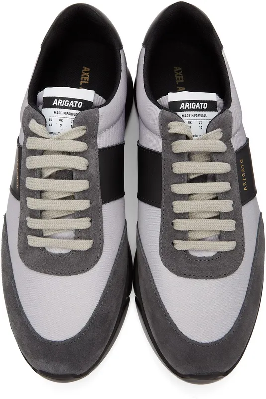 Axel Arigato Grey & Black Genesis Vintage Sneakers (35049)