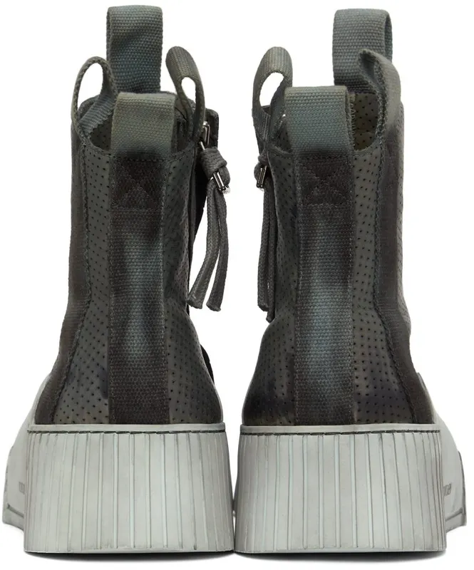 Boris Bidjan Saberi Grey Bamba 3.1 High Top Sneakers (303-SS2200B3000000SM-0049)