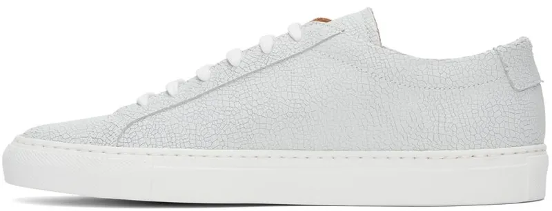 Common Projects Grey Cracked Achilles Sneakers (ARTICLE 2333)