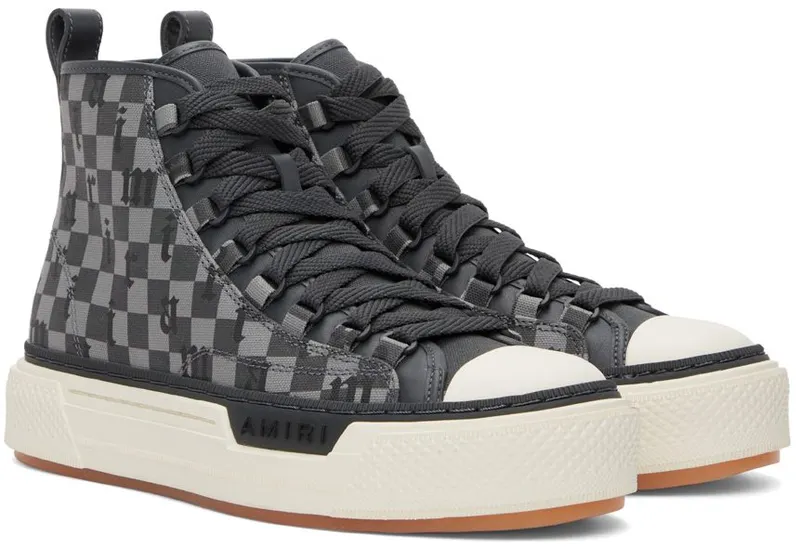 AMIRI Grey English Court Hi Sneakers (SS22MFS005)