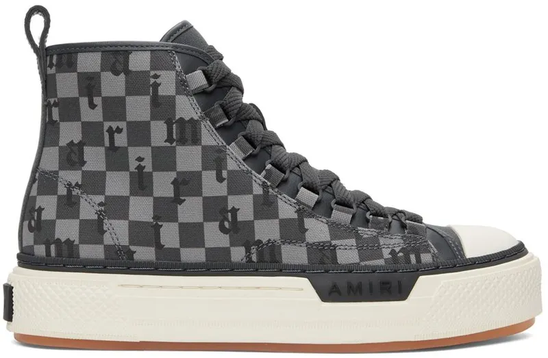 AMIRI Grey English Court Hi Sneakers (SS22MFS005)