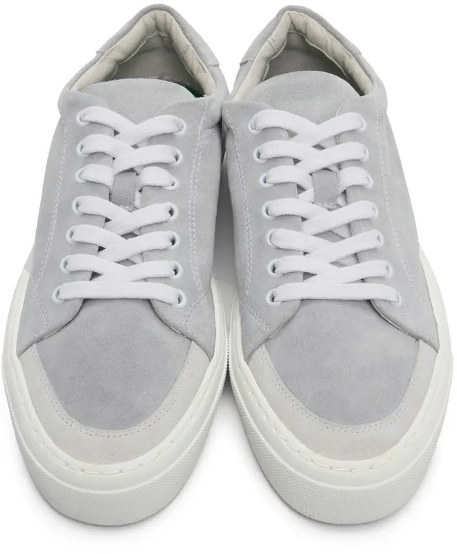John Elliott Grey Suede Haze Low Sneakers (J024Q26658A)