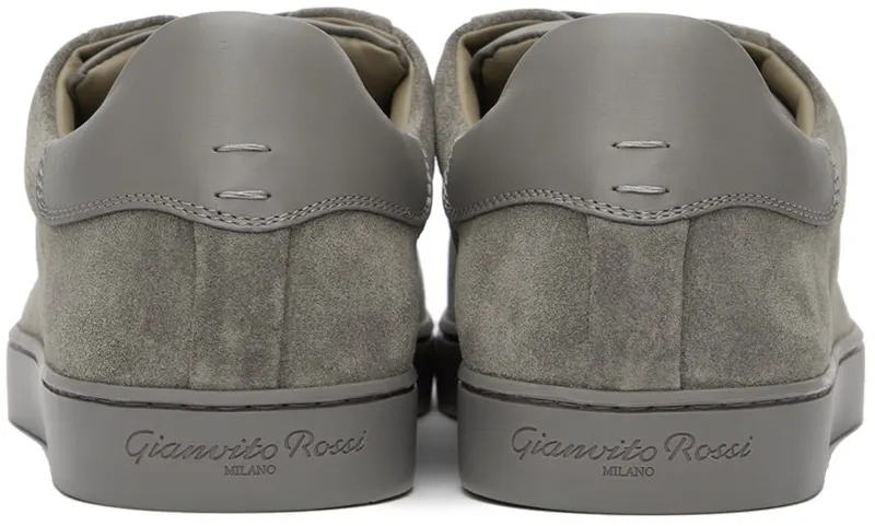 Gianvito Rossi Grey Suede Low-Top Sneakers (S26340-M1GRE-SUE)