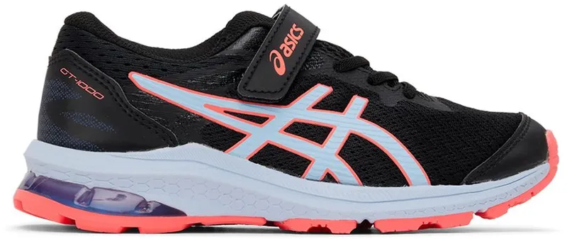 Asics Kids Black & Blue GT-1000 Little Kids Sneakers (1014A191-009)