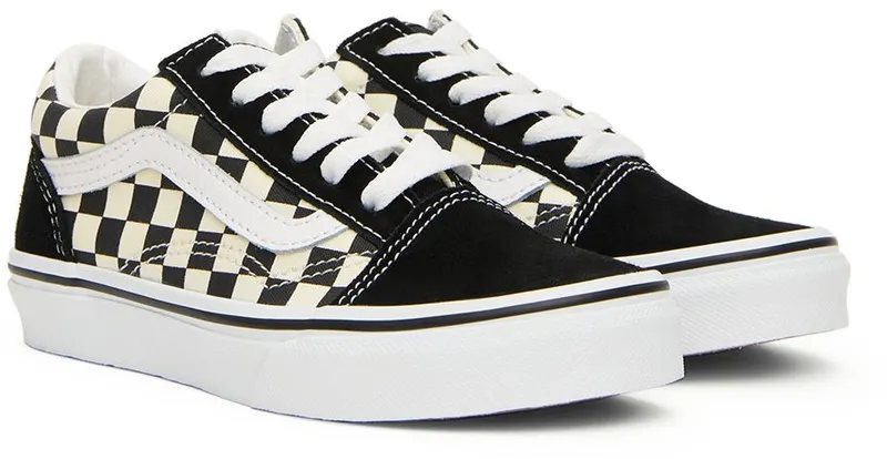 Vans Kids Black & White Checkerboard Old Skool Little Kids Sneakers (VN0A38HBP0S1)