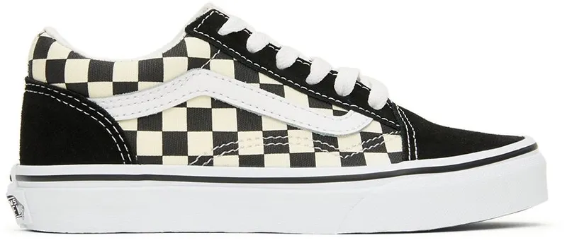 Vans Kids Black & White Checkerboard Old Skool Little Kids Sneakers (VN0A38HBP0S1)