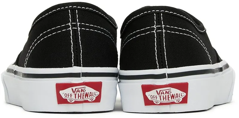 Vans Kids Black Authentic Little Kids Sneakers (VN000WWX6BT1)