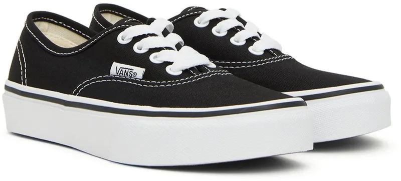 Vans Kids Black Authentic Little Kids Sneakers (VN000WWX6BT1)