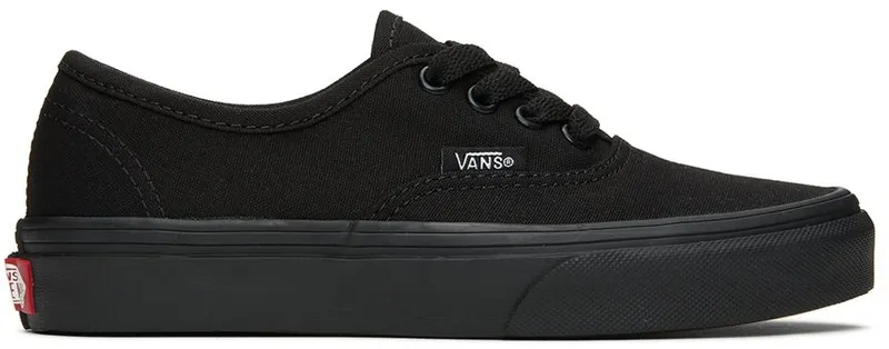 Vans Kids Black Authentic Little Kids Sneakers (VN000WWXENR1)