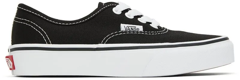 Vans Kids Black Authentic Little Kids Sneakers (VN000WWX6BT1)
