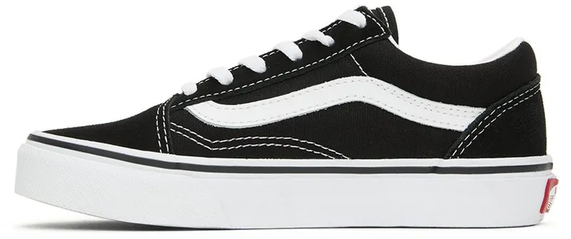 Vans Kids Black Old Skool Little Kids Sneakers (VN000W9T6BT1)