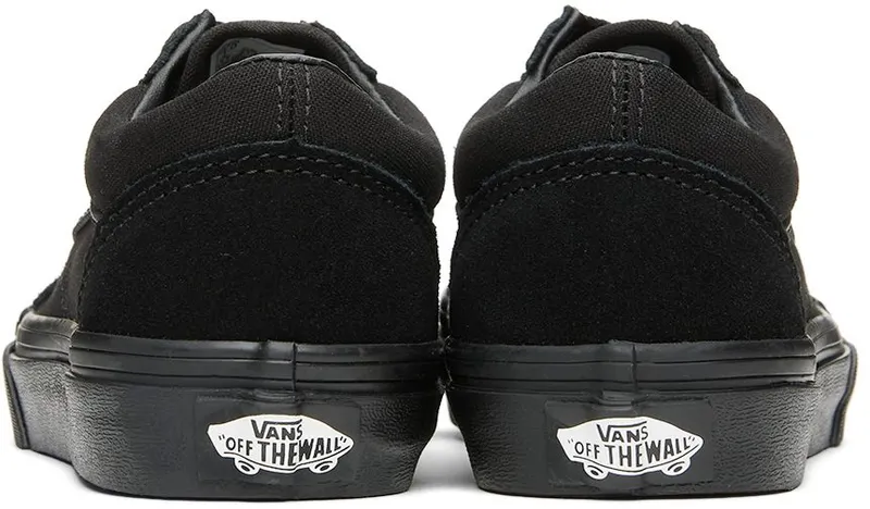 Vans Kids Black Old Skool Little Kids Sneakers (VN000W9TENR1)