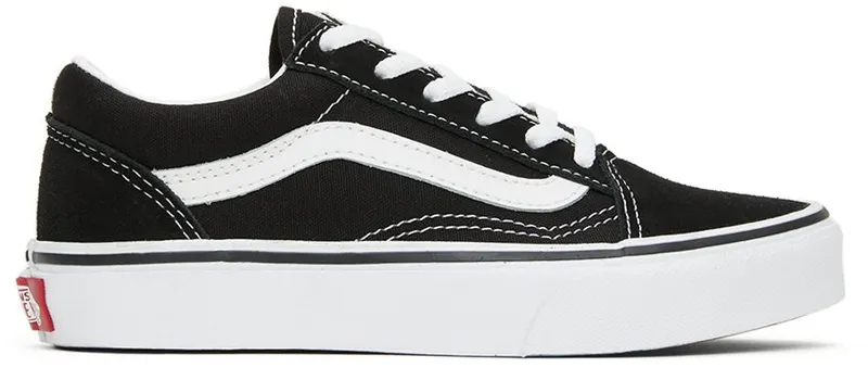 Vans Kids Black Old Skool Little Kids Sneakers (VN000W9T6BT1)
