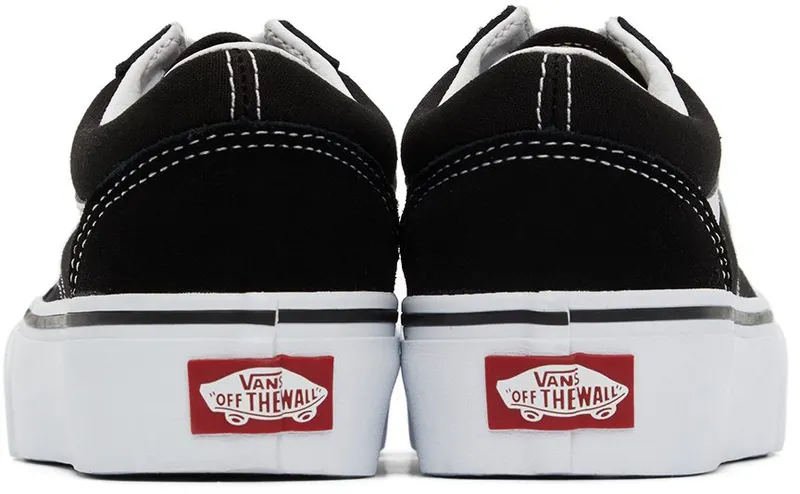 Vans Kids Black Old Skool Platform Little Kids Sneakers (VN0A3TL36BT1)