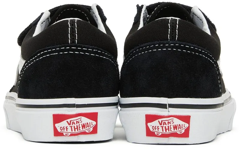 Vans Kids Black Old Skool V Little Kids Sneakers (VN000VHE6BT1)