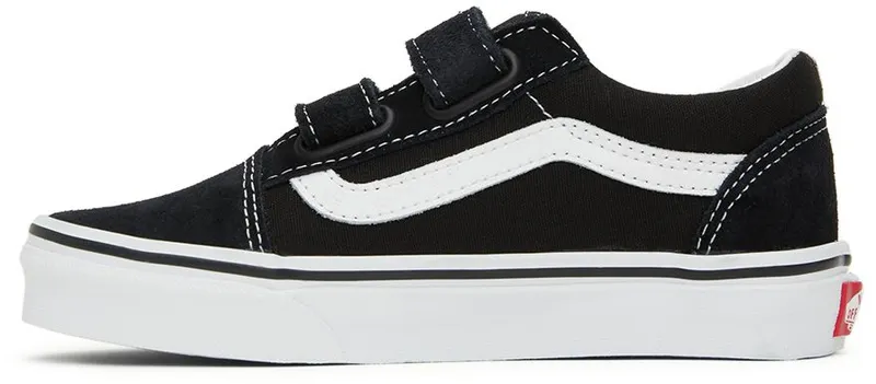 Vans Kids Black Old Skool V Little Kids Sneakers (VN000VHE6BT1)