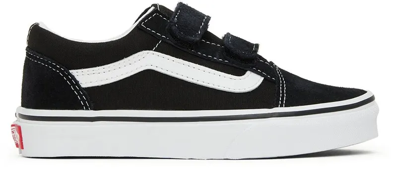 Vans Kids Black Old Skool V Little Kids Sneakers (VN000VHE6BT1)