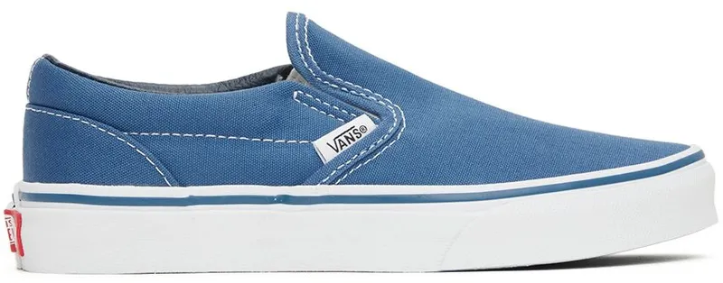 Vans Kids Navy Classic Slip-On Little Kids Sneakers (VN000ZBUNWD1)