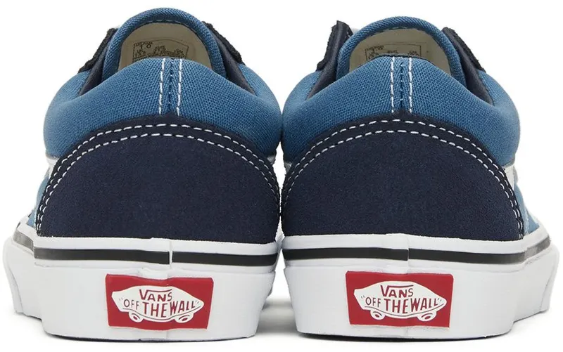 Vans Kids Navy Old Skool Little Kids Sneakers (VN000W9TNWD1)