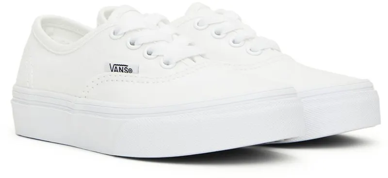 Vans Kids White Authentic Little Kids Sneakers (VN000WWXENS1)