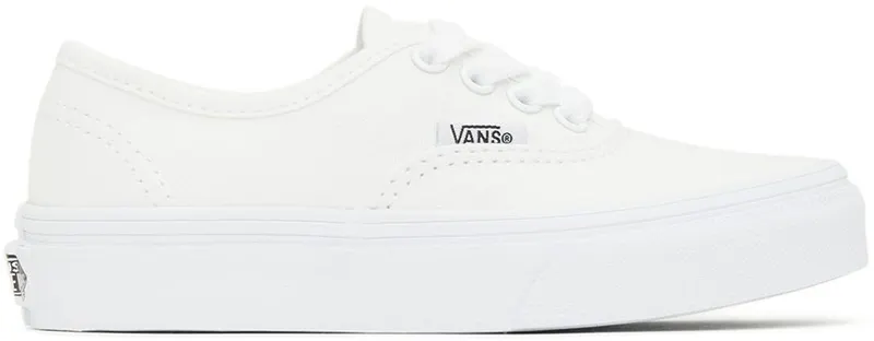 Vans Kids White Authentic Little Kids Sneakers (VN000WWXENS1)