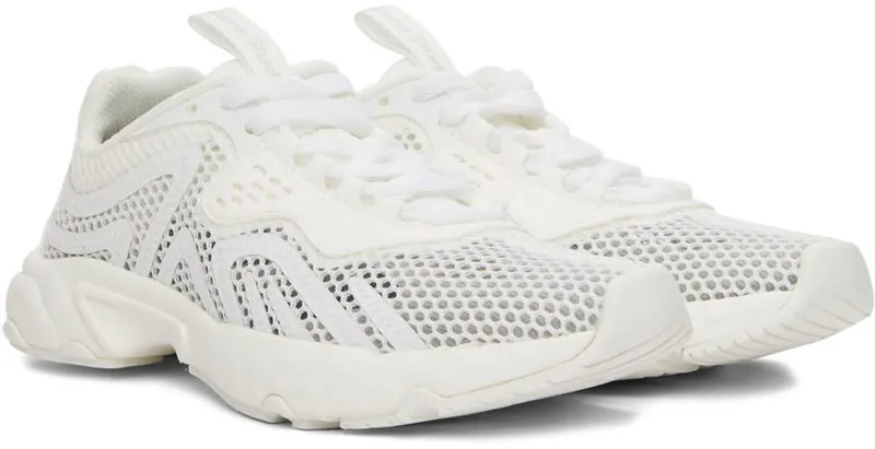 Acne Studios Off-White Lace-Up Sneakers (AD0413-)