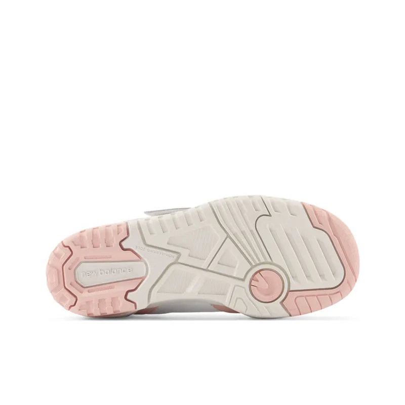 New Balance 550 Bungee Lace with Top Strap White / Pink Haze (PHB550V1-40844)