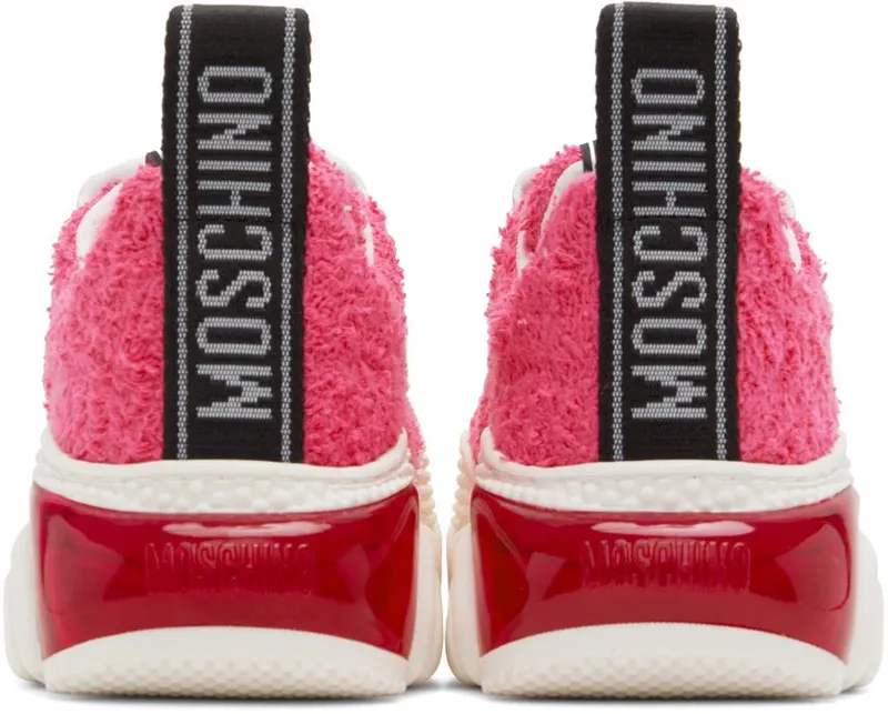 Moschino Pink Teddy Sneakers (MA15553G1E M90 604)