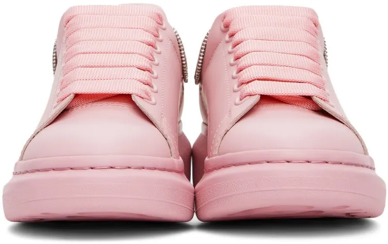 Alexander McQueen Pink Zip Oversized Sneakers (688521WIB9Y5806)