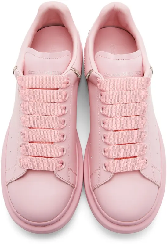 Alexander McQueen Pink Zip Oversized Sneakers (688521WIB9Y5806)