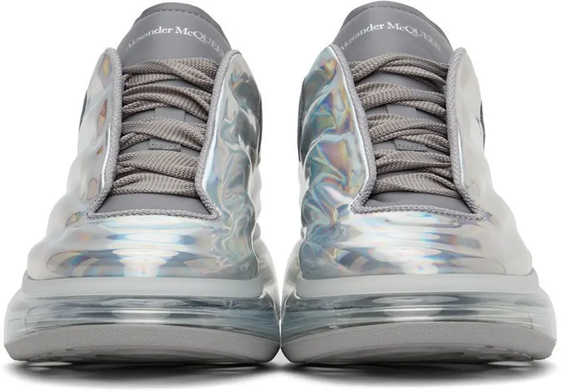 Alexander McQueen Silver Oversized Sneakers (682398W4K52)