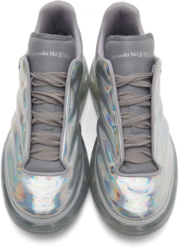 Alexander McQueen Silver Oversized Sneakers (682398W4K52)