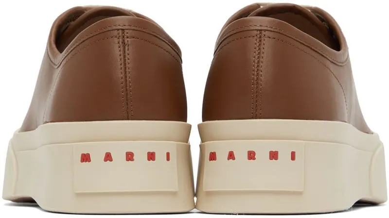 Marni SSENSE Exclusive Brown & Off-White Pablo Sneakers (SNZU013502 P2722)
