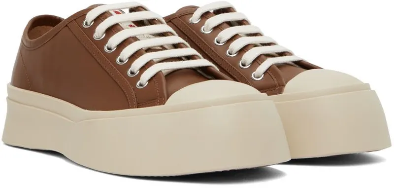 Marni SSENSE Exclusive Brown & Off-White Pablo Sneakers (SNZU013502 P2722)