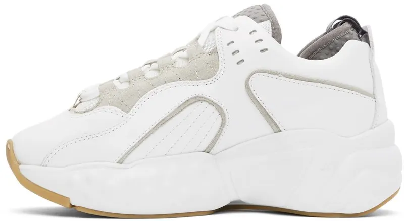 Acne Studios SSENSE Exclusive White Nappa Manhattan Sneakers (AD0285-)