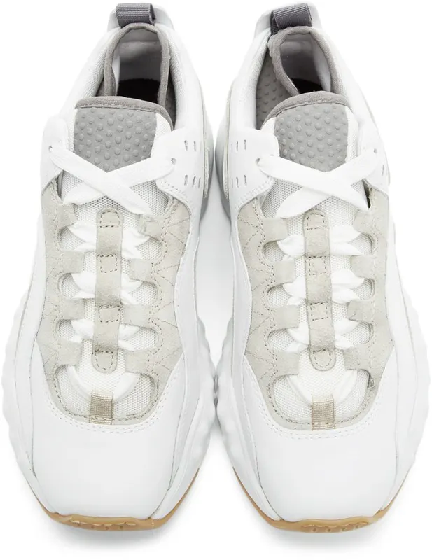 Acne Studios SSENSE Exclusive White Nappa Manhattan Sneakers (AD0285-)