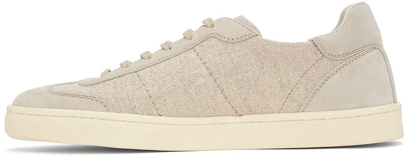 Brunello Cucinelli Taupe Knit Hybrid Sneakers (MZUKSSN286)