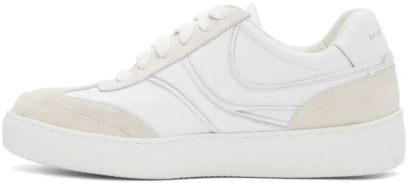 Dries Van Noten White & Beige Leather Sneakers (WS221-276-119)
