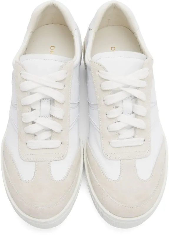 Dries Van Noten White & Beige Leather Sneakers (WS221-276-119)