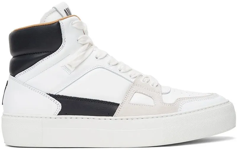 AMI Alexandre Mattiussi White & Black Ami de Cœur Sneakers (USN415.858)