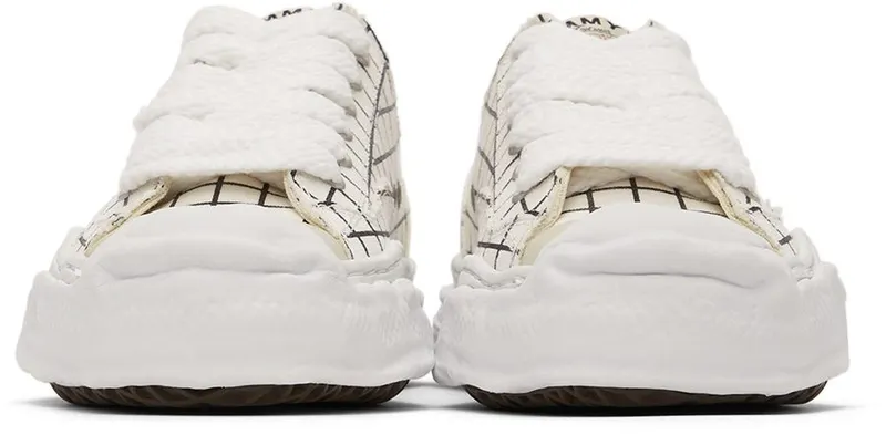 Miharayasuhiro White & Black Hank Low Sneakers (A08FW721)