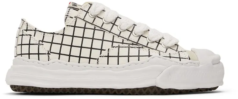 Miharayasuhiro White & Black Hank Low Sneakers (A08FW721)